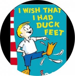I wish that I had duck feet 